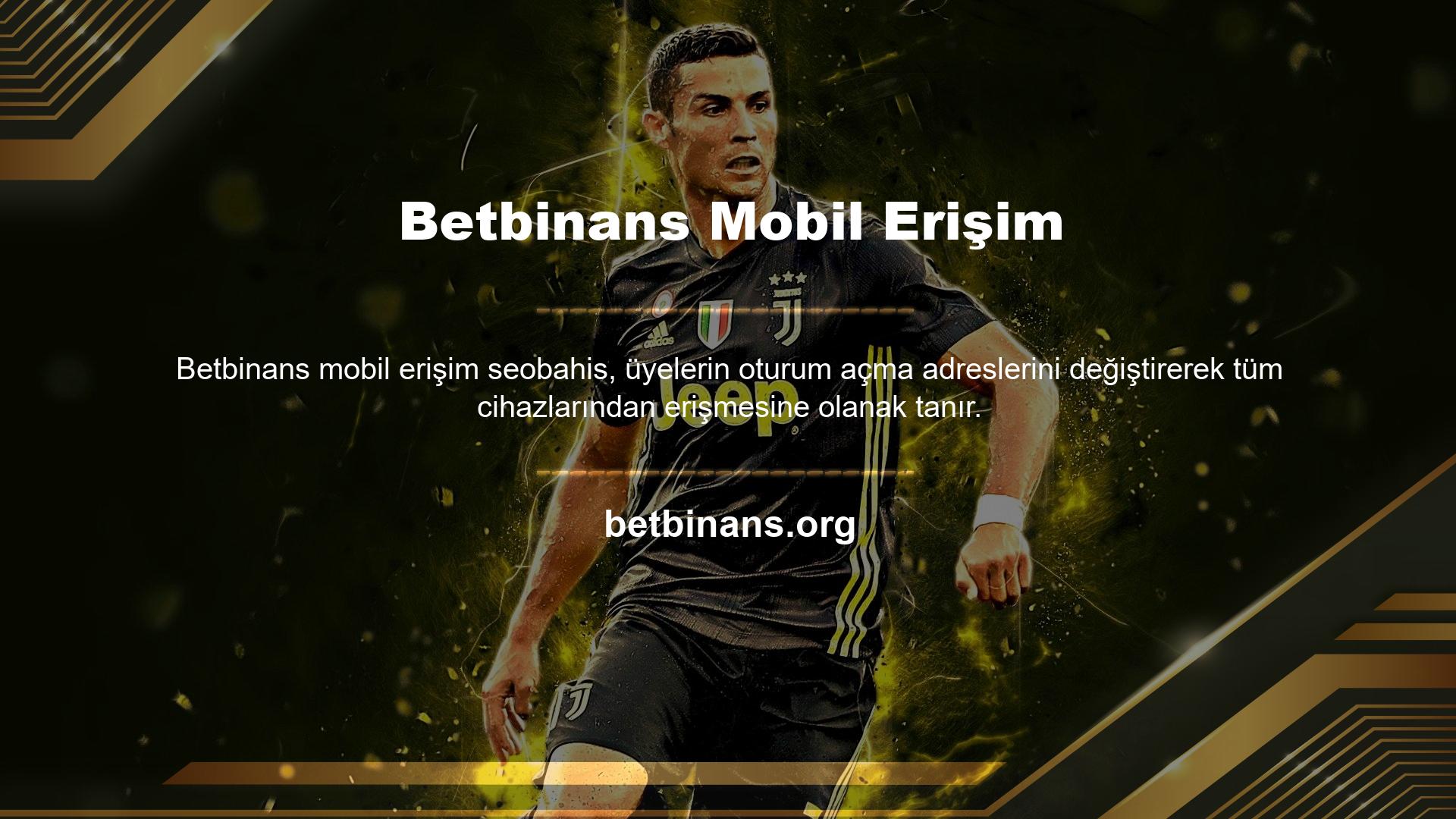 Betbinans web sitesi ana sayfası mobil uyumlu olacak şekilde tasarlanmıştır, bu nedenle cep telefonunuzu kullanmayı tercih ederseniz herhangi bir uygulama indirmeden web sitesine erişebilirsiniz