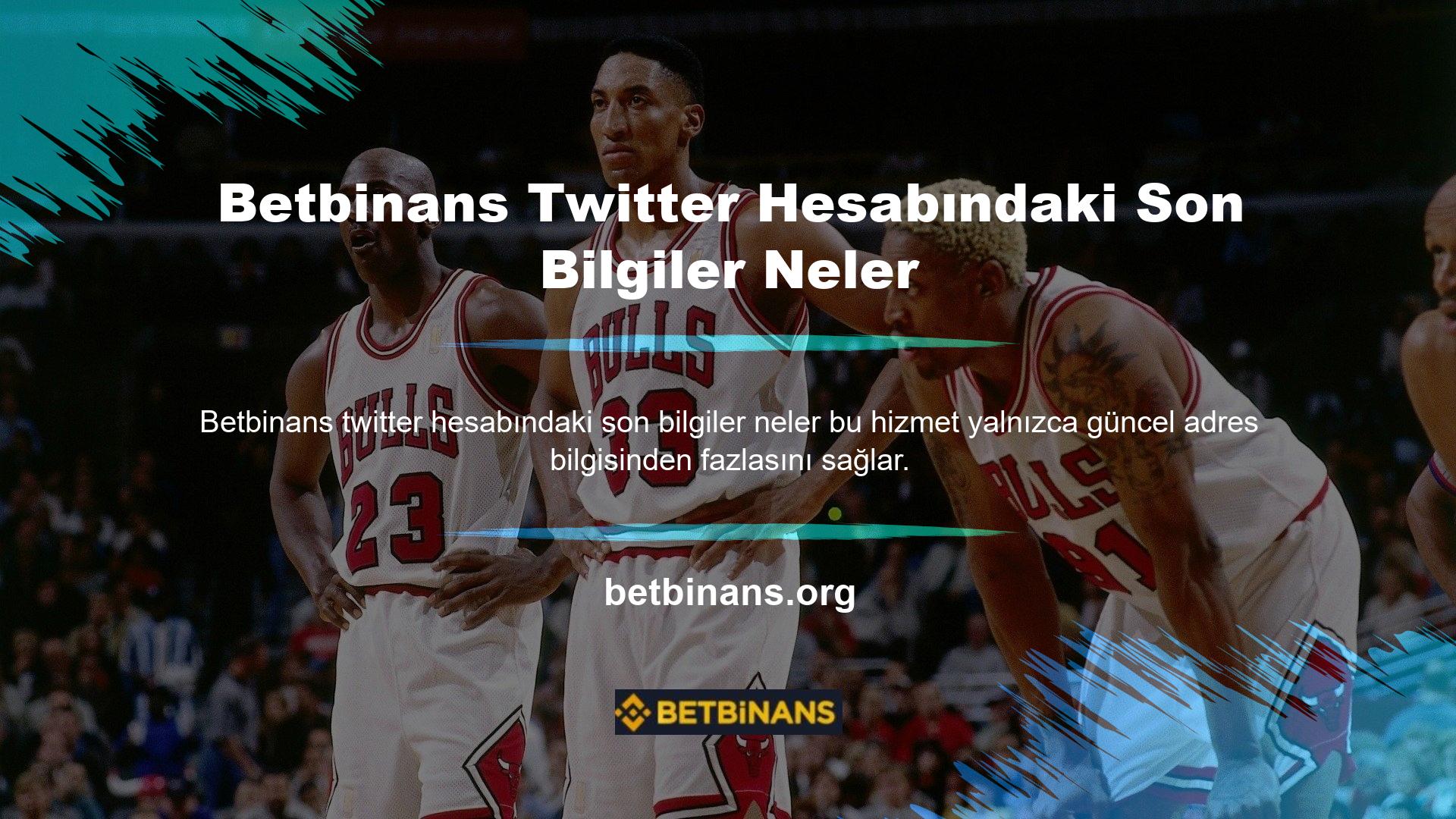 Yeni güncellemeler için Betbinans Twitter hesabını da takip edebilirsiniz